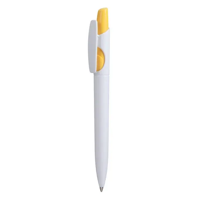 Ручка пластикова Белый Желтый 8515-01