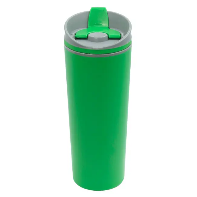Термокружка пластиковая Зеленый Серый 7191-04