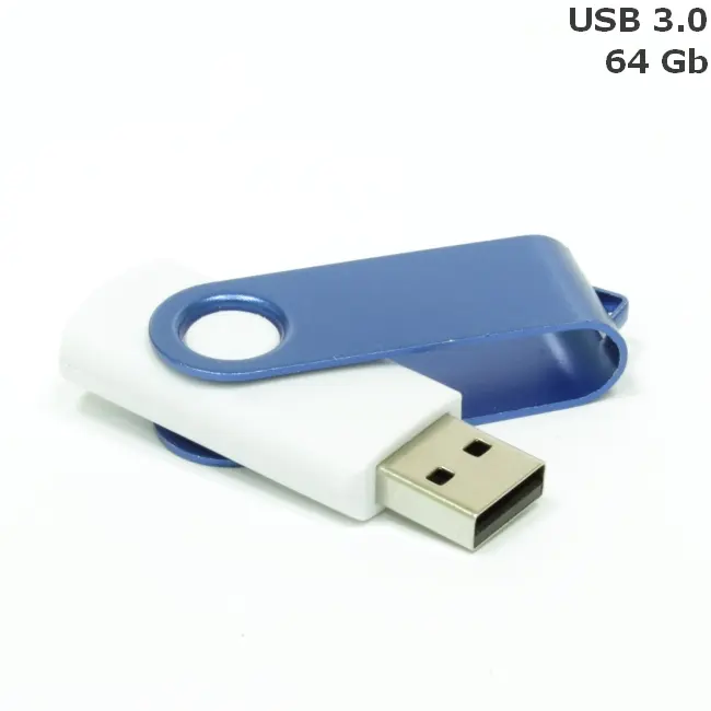 Флешка 'Twister' 64 Gb USB 3.0 Белый Синий 14599-13