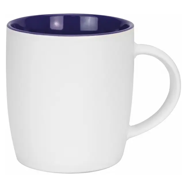 Чашка керамічна 320мл Темно-синий Белый 13730-01
