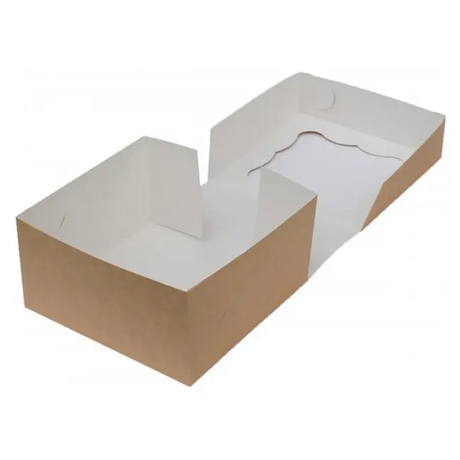 Коробка картонна Самозбірна 170х170х90 мм крафт Коричневый 13878-02