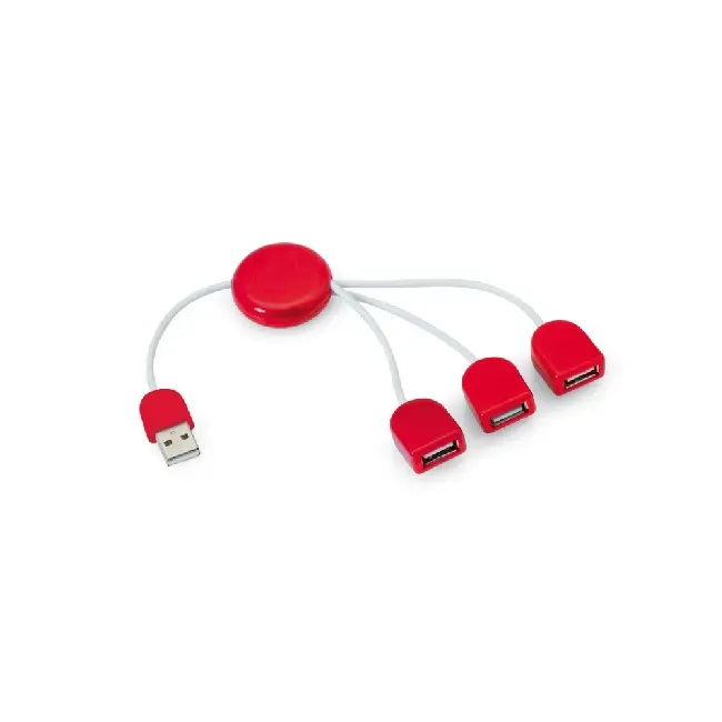 USB 2.0 хаб с 3 портами Белый Красный 6811-03