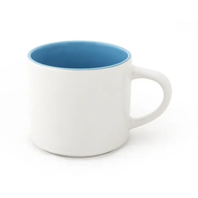 Чашка керамическая сублимационная Голубой Белый 7017-03