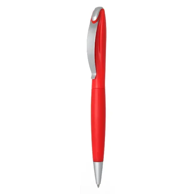 Ручка пластикова з поворотним механізмом Красный Серебристый 5022-05