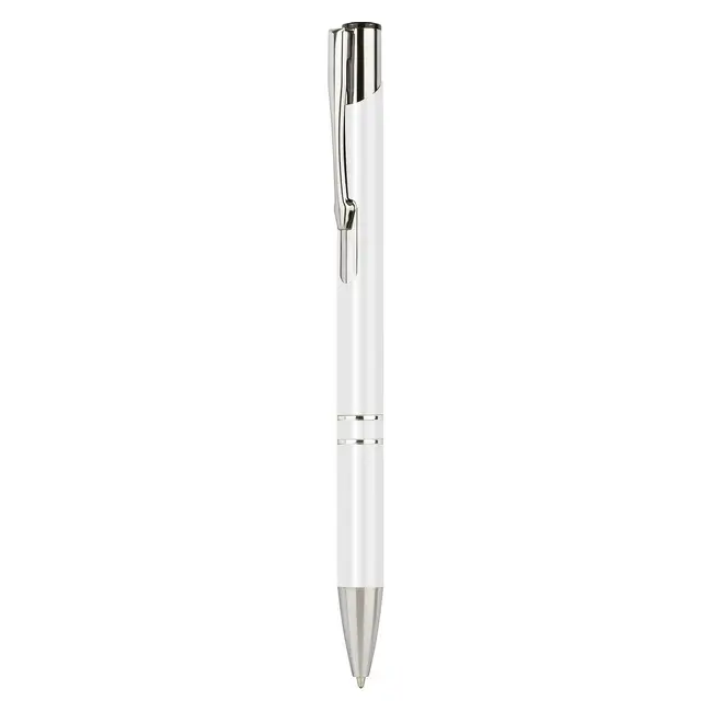 Ручка шариковая металлическая Серебристый Белый 11905-08