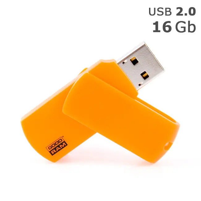 Флешка 'GoodRAM' 'COLOUR' под логотип 16 Gb USB 2.0 оранжевая