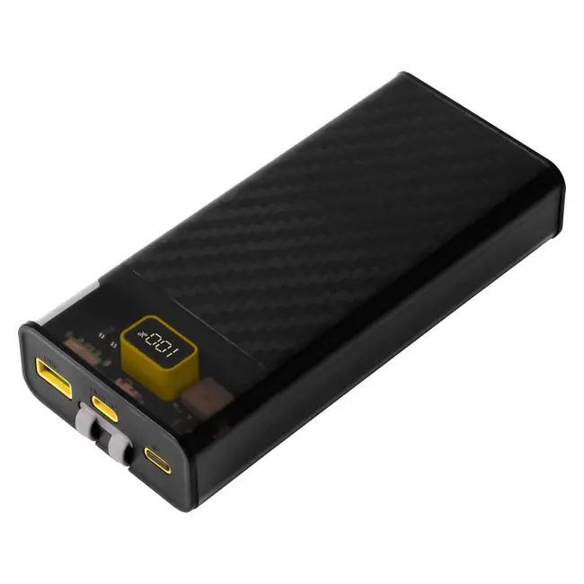 Універсальна мобільна батарея Powerbank 20000 mAh Желтый Черный 15115-01