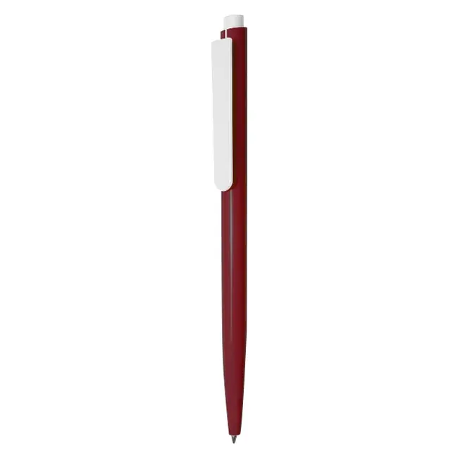 Ручка 'Uson' пластиковая Белый Бордовый 7006-19