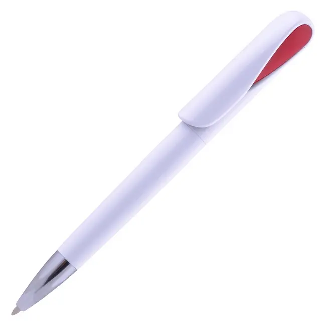 Ручка пластикова Красный Белый Серебристый 10052-03