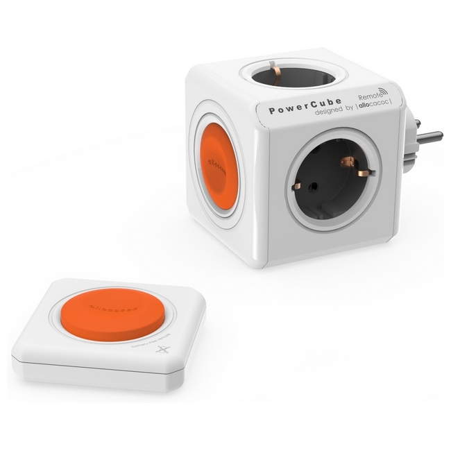 Комплект 'Allocacoc' 'PowerCube Original Remote SET' с пультом Оранжевый Белый Серый 1553-01