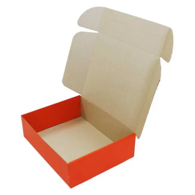 Коробка картонная Самосборная 300х240х90 мм оранжевая