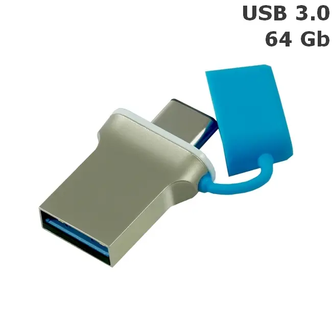 Флешка 'GoodRAM' 'Double Type C' 64 Gb USB 3.0 Type C Синий 8965-01