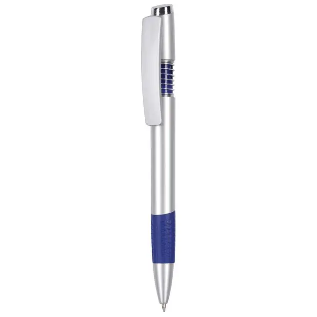 Ручка пластиковая Серебристый Синий 5681-05