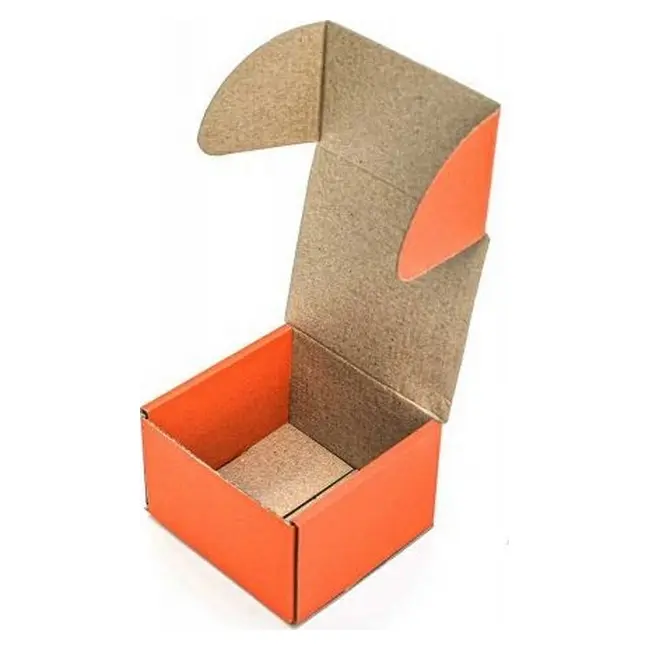Коробка картонная Самосборная 90х90х60 мм оранжевая