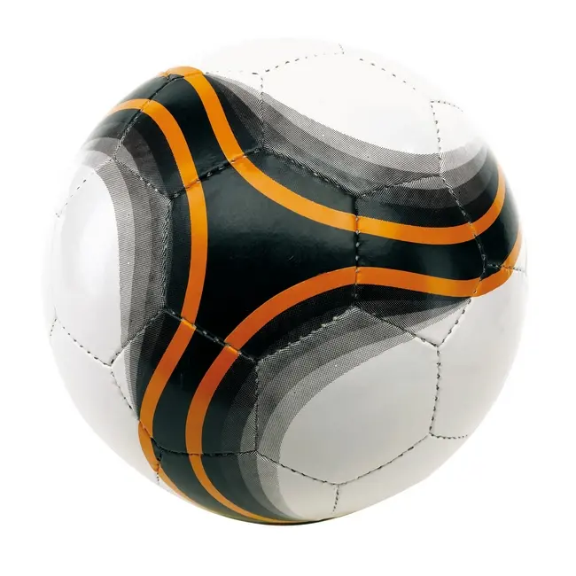 М'яч футбольний Черный Оранжевый Белый 2571-01