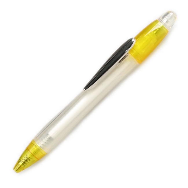 Ручка пластиковая Серебристый Желтый Белый 1127-01