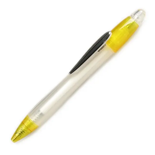 Ручка пластикова Серебристый Желтый Белый 1127-01