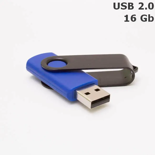 Флешка 'Twister' 16 Gb USB 2.0 Черный Синий 3675-116