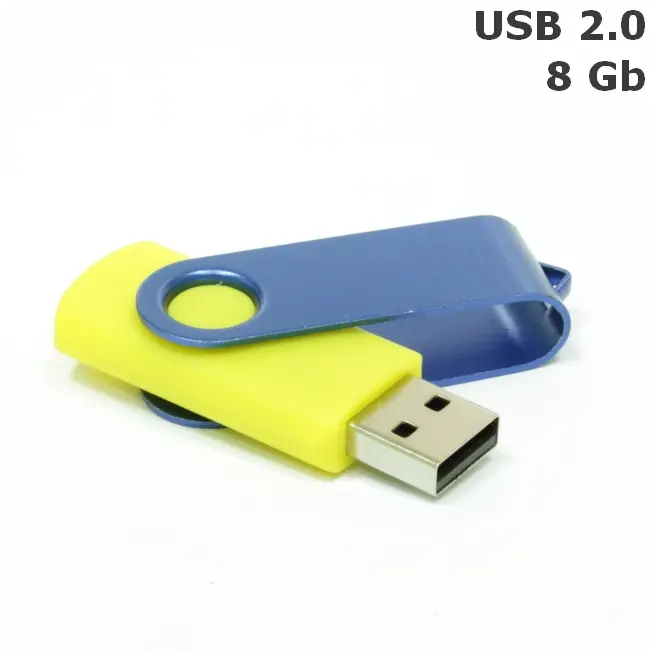Флешка 'Twister' 8 Gb USB 2.0 Синий Желтый 3673-16