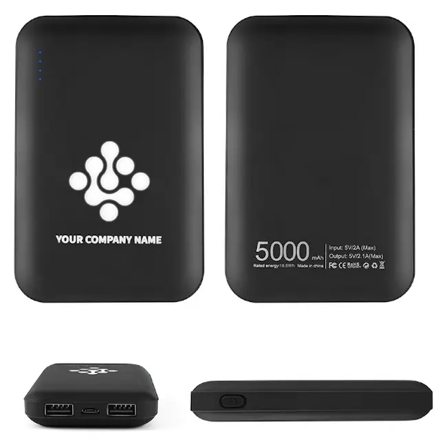 Зарядное устройство PowerBank 5000 mAh Черный 12252-01