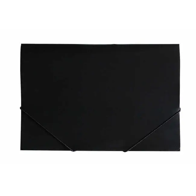 Папка А4 пластиковая на резинках черная Черный 4408-05