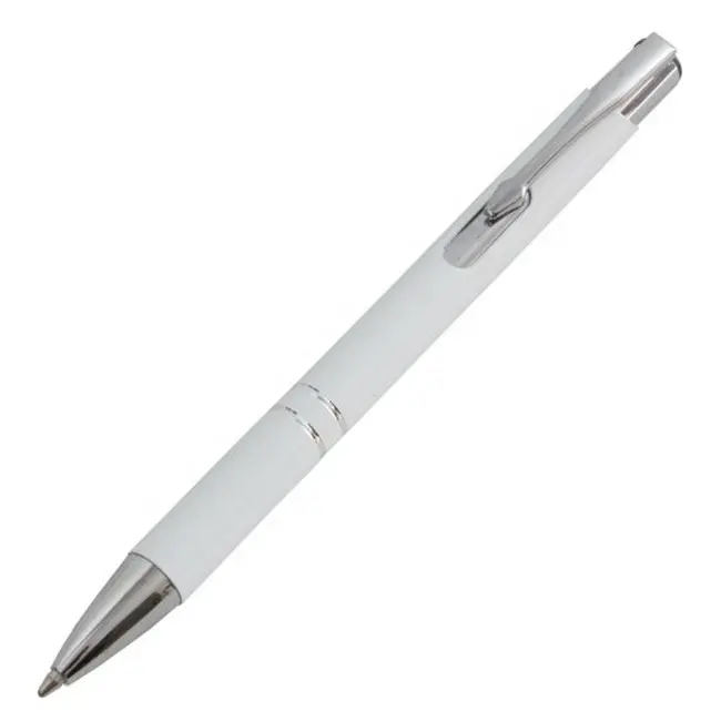 Ручка металева з насічками Серебристый Белый 7079-04