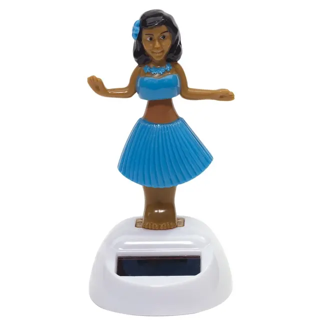 Танцующая девочка на солнечных элементах декоративная Белый Коричневый Синий 2386-01