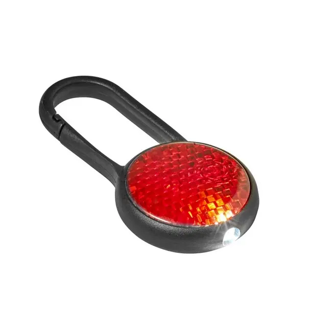 Ліхтар безпеки з карабіном Черный Красный 14853-01