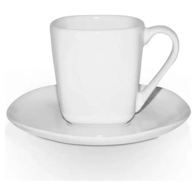 Чашка керамічна Etna S з блюдцем 180 мл Белый 1753-01