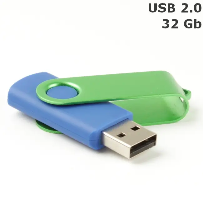 Флешка 'Twister' 32 Gb USB 2.0 Зеленый Синий 8692-120