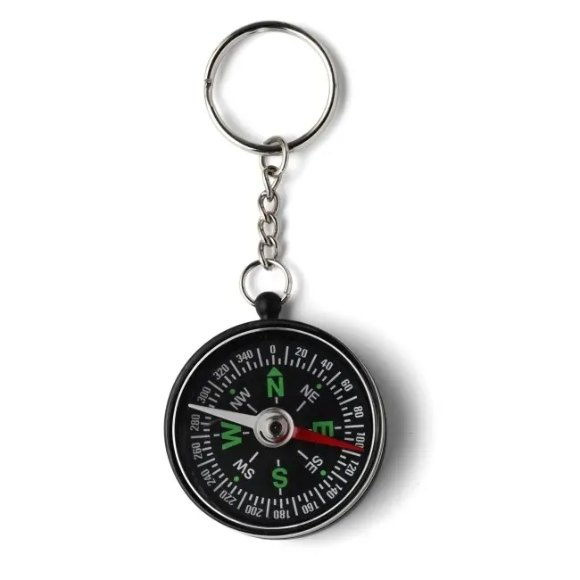 Брелок – компас Серебристый Черный Красный Зеленый Прозрачный 6530-01