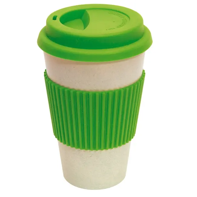 Чашка для кави 'ECO CUP' 400 мл Бежевый Зеленый 3177-03