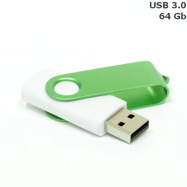 Флешка 'Twister' 64 Gb USB 3.0 Белый Зеленый 14599-07