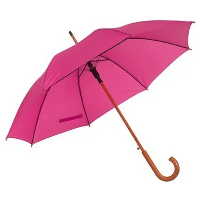 Зонт трость автоматический Розовый 5876-14