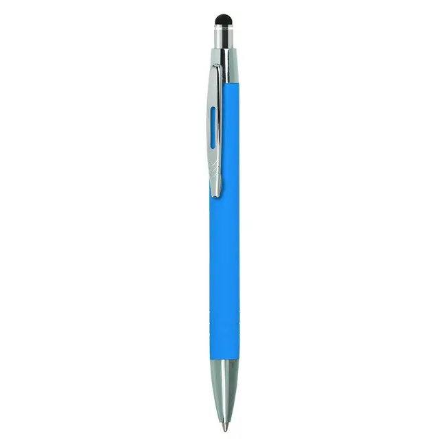 Ручка стилус металева 'VIVA PENS' 'LISS touch' Голубой Серебристый 8630-02