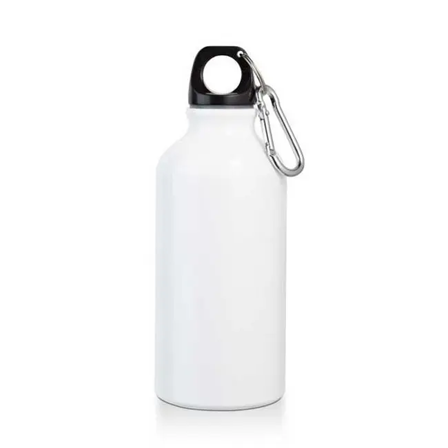 Бутылка для воды 400 мл Белый Черный Серебристый 13594-01