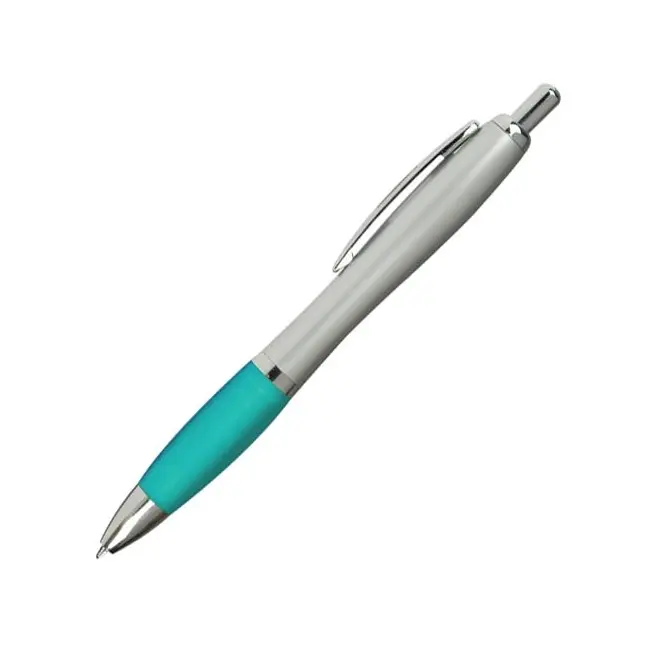 Ручка пластикова Голубой Серебристый 4588-16