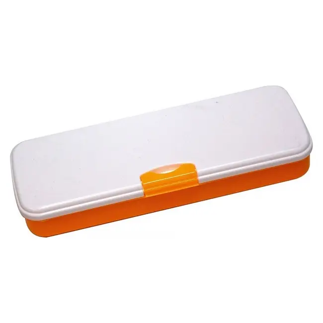 Пенал пластиковый Оранжевый Белый 14549-02