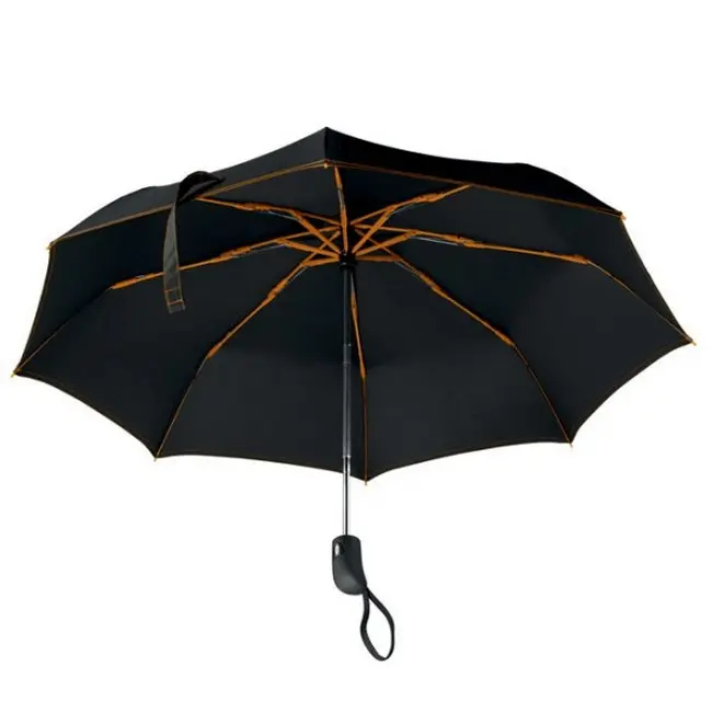 Зонт складной Оранжевый Черный 8931-03