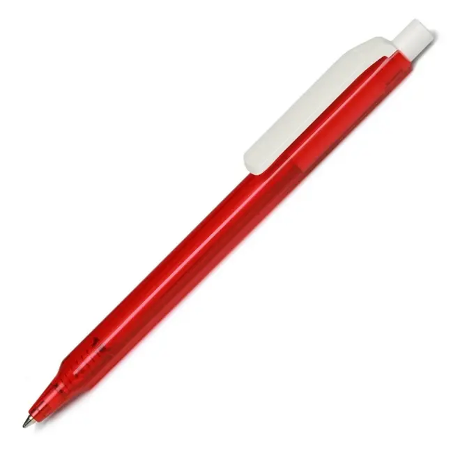 Ручка 'Prodir' 'ES1' пластиковая одноразовая Белый Красный 1303-02