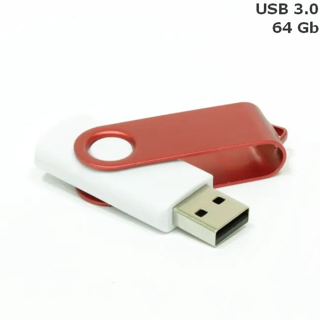 Флешка 'Twister' 64 Gb USB 3.0 Белый Красный 14599-02