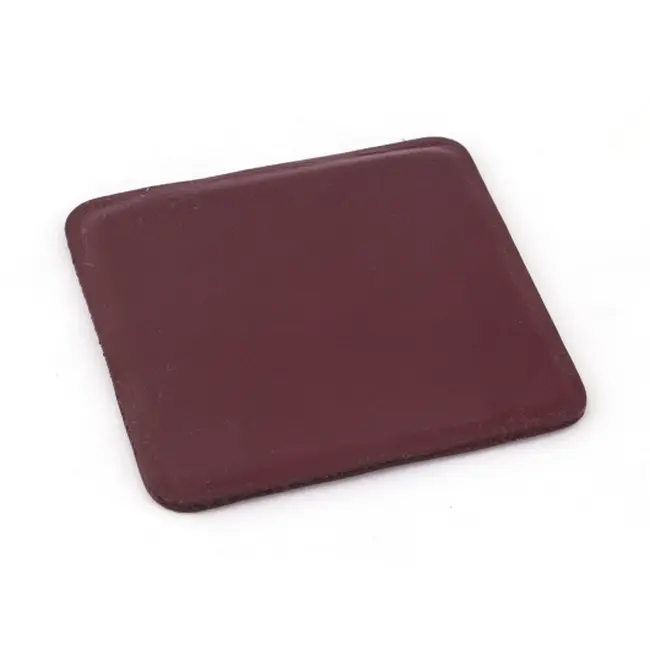 Подставка под чашку Квадрат кожа Бордовый 7121-04