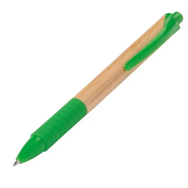 Ручка бамбуковая с резиновой накладкой Древесный Зеленый 13070-05
