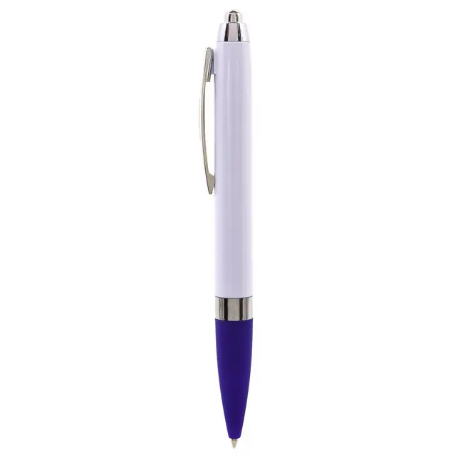 Ручка пластиковая Белый Серебристый Синий 1894-02
