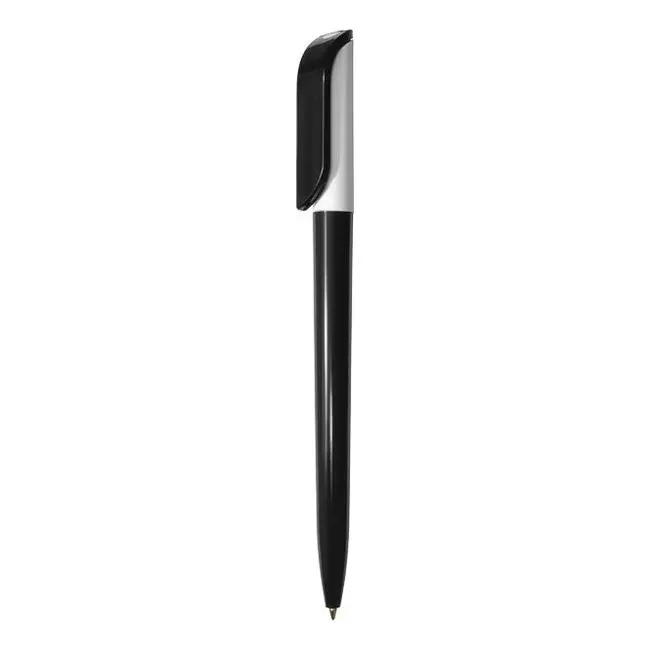 Ручка Uson пластикова з поворотним механізмом Белый Черный 3925-74