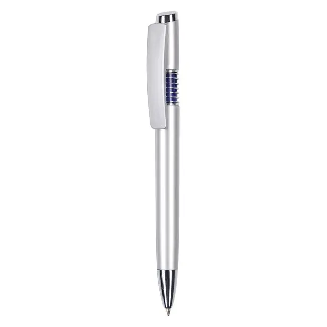 Ручка пластикова Серебристый Синий 5682-05