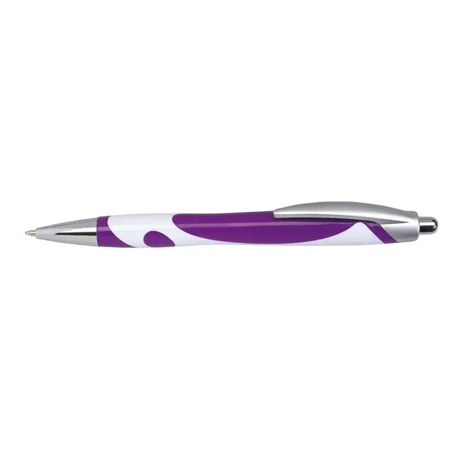 Ручка пластикова Серебристый Белый Фиолетовый 2753-05