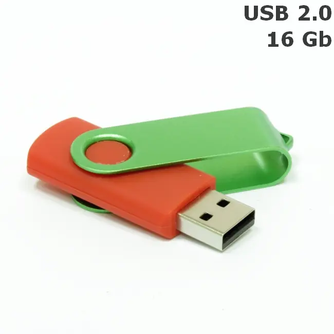 Флешка 'Twister' 16 Gb USB 2.0 Красный Зеленый 3675-24