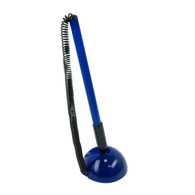Ручка з підставкою пластикова 'BUROMAX' 'BLUE' Синий Черный 12764-01
