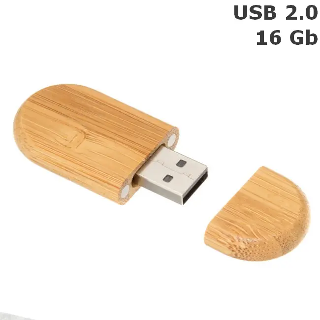Флешка 'Lite Wood' деревянная 16 Gb USB 2.0 Древесный 12196-01